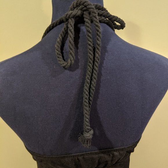 Long Black and Pink Maxi Sundress - Picture 5 of 6